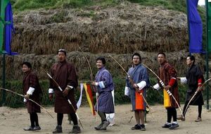 Le tir à l'arc au Bhoutan