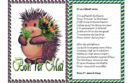Bon 1er mai à tous.