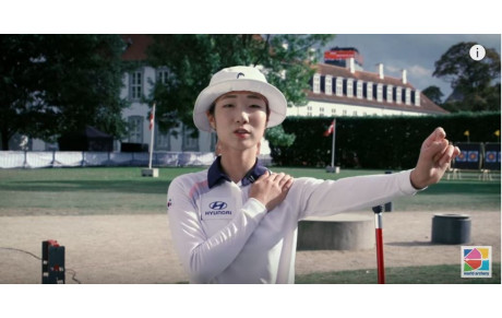 Epaule d'arc, repère de fin de geste et lacher de l'arc