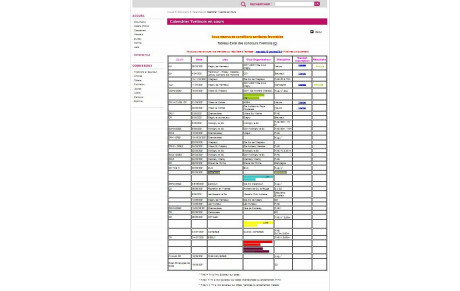 Calendrier estival 2020/2021